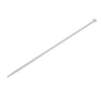 Quest Technology 11&quot; White Nylon Cable ties, 10 pack