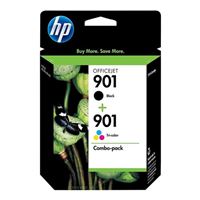 HP 901 Black/Tri-color Ink Cartridge Combo Pack
