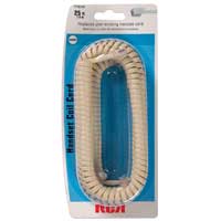 RCA RJ-11 Male to RJ-11 Male Phone Handset Coil Cord 25 ft. - Ivory