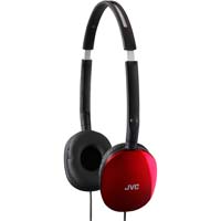 JVC FLAT Noise Isolating Wired Headphones - Red