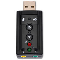 Sabrent 3D Audio Sound Card USB Adapter