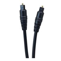 Micro Connectors 3 ft. Toslink Digital Optical Cable - Black