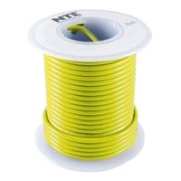 NTE Electronics 24 Gauge Stranded Hook-Up Wire 100-Foot Yellow