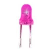NTE Electronics 5mm Ultra Bright Pink LEDs 5-Pack