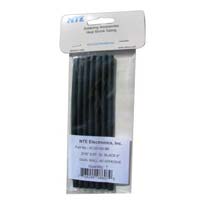 NTE Electronics 47-25106-BK Heat Shrink Tubing, Dual Wall with Adhesive, 3:1 Shrink Ratio, 3/16&quot; Diameter, 6&quot; Length, Black (Pack of 7)