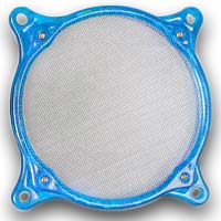 Lamptron 80mm Steel Mesh Fan Filter UV Blue