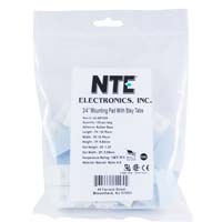 NTE Electronics Cable Tie Mounts Natural 100 Pack