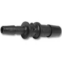 United States Plastics Straight 3/8&quot; (10 mm) to 1/4&quot; (6 mm) Leakproof Coupler - Black