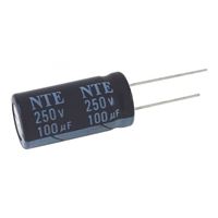NTE Electronics VHT 10 MFD 50V Aluminum Electrolytic Capacitor