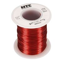 NTE Electronics WM24-0.5 Series WM Magnet Hook Up Wire, Solid, Type 24 Gauge, 0.5 lb. Spool, 404' Length