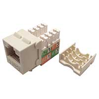 Shaxon CAT6 RJ45/110 Keystone Jack Ivory Single Pack