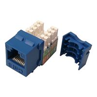 Shaxon CAT6 RJ45/110 Keystone Jack Blue 5-Pack