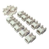 Shaxon CAT6A RJ45 to 110 Keystone Jack White 10-Pack