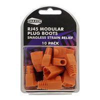 Shaxon Strain Relief Molded Boots 10 Pack - Orange