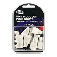 Shaxon Strain Relief Molded Boots 10 Pack - White