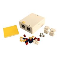 Shaxon 3 Port Keystone Surface Mount Box White