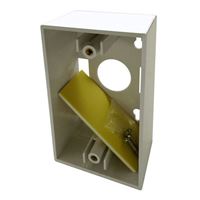 Shaxon Gang Plate Surface Mounting Box White Single Pack