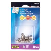 Just Hook It Up Adapter, Coax Female to Female 5-900 MHz (10-pack)