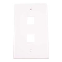 Just Hook It Up Multi-Media Keystone Wall Plates - White