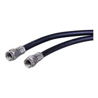 Just Hook It Up Coax Male to Coax Male RG-6 Weatherproof Cable 50 ft. - Black