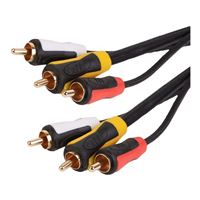 Just Hook It Up 12 Ft. Triple RCA Composite A/V Cable