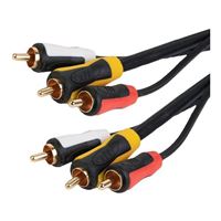 Just Hook It Up 6 ft. Triple RCA Composite Audio/Video Cable