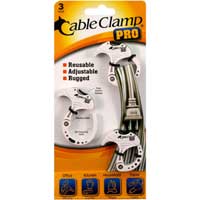 QA Worldwide Cable Clamp PRO 3 Small - White