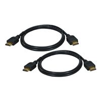 QVS 5 ft. High-Speed HDMI 3D 1080p Blu-ray HDTV Cables - 2 Pack