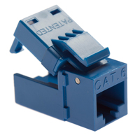 Platinum Tools EZ-SnapJack Cat 6 4-Pack Blue