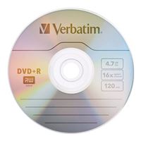 Verbatim DVD+R 16x 4.7GB/120 Minute Disc 100-Pack Shrink Wrap