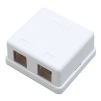 Quest Technology 2 Port Unloaded Surface Box White