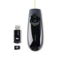 Kensington Expert Wireless Presenter with Green Laser Pointer, Cursor Control, and 8GB Memory (K72427AMA)