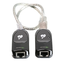 IOGear RJ-45 Female to RJ-45 Female USB Ethernet Extender - Black