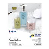 Avery 22825 Printable Round Labels with Sure Feed