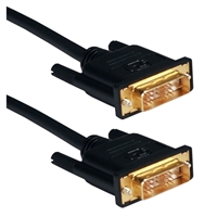 QVS 8 Meter High Performance DVI Male HDTV/Digital Flat Panel Gold Cable