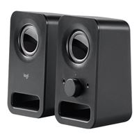 Logitech Multimedia Speakers Z150 Computer Speaker Pair - Midnight Black