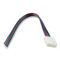 NTE Electronics 5050 Size LED Red/Green/Blue Connector with 5.75 inch Leads -  Add to Cut Strips