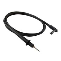 NTE Electronics Multiple Feature Test Probe with Right Angle Shrouded Banana Plug Black 1000v 10A