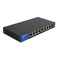 Linksys LGS108P 8-Port Desktop Gigabit Switch with Power over Ethernet (PoE)