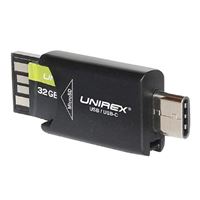 Unirex MSW325M 4-in-1 Usb/Micro USB Reader and SD Adapter (32GB)