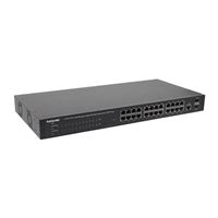 Intellinet 24-Port PoE+ Web-Managed Gigabit Ethernet Switch with 2 SFP Ports