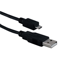 QVS High Speed microUSB Cable 1 meter (3 Pack)