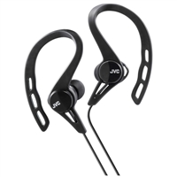 JVC Pivot Sports Bud Clip Wired Earbuds - Black