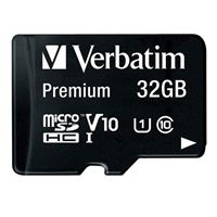 Verbatim 32GB microSDHC Class 10/ UHS-1 Flash Memory Card with...