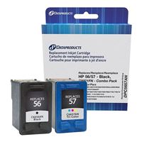 Dataproducts Remanufactured HP 56/57 Black/Tri-color Ink Cartridge 2-Pack