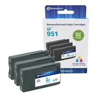 Dataproducts Remanufactured HP 951 Color Ink Cartridge 3-Pack