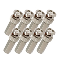 Avue BNC Male Twist On Connector (8 Pack)