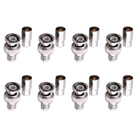 Avue BNC Male Crimp On Connector (8 Pack)