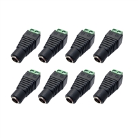 Avue DC Female 2.1 x 5.5mm Power Connector (8 Pack)