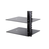 AVF Two Shelf Wall Mounted AV Component Shelving System